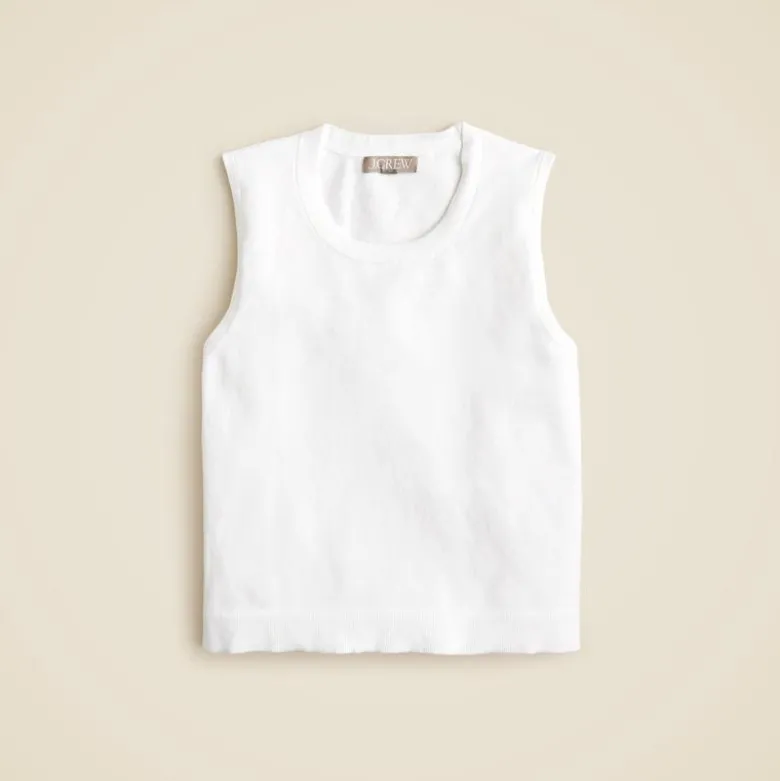 Sweater shell in premium ultra-fine cotton blend
