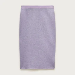 Sweater-skirt with Lurex® metallic threads