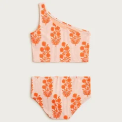 SZ Blockprints™ X Crewcuts one-shoulder two-piece swimsuit