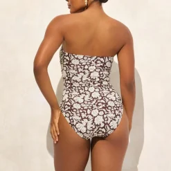 SZ Blockprints™ X J.Crew Gemma ruched bandeau one-piece