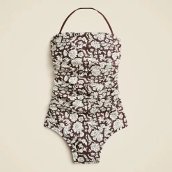 SZ Blockprints™ X J.Crew Gemma ruched bandeau one-piece