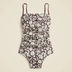 SZ Blockprints™ X J.Crew Gemma ruched bandeau one-piece