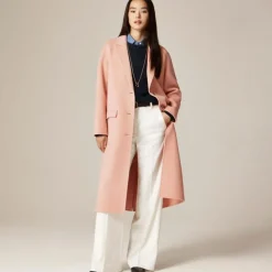 Tall Chiara topcoat in Italian double face