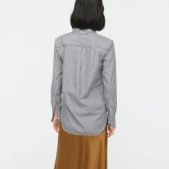 Tall classic-fit washed cotton poplin shirt in stripe