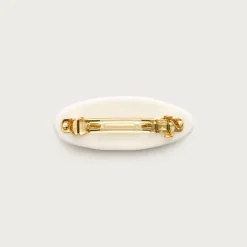 Textured oval hair clip