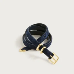 Thin suede belt