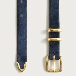Thin suede belt