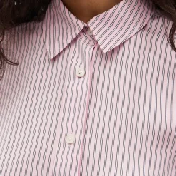 Étienne cropped button-up shirt in viscose twill