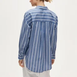 Étienne oversized shirt in dobby stripe