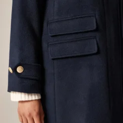 Toscana coat in drapey wool blend