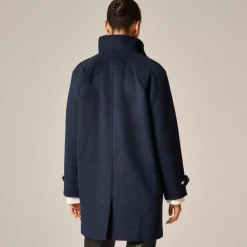 Toscana coat in drapey wool blend