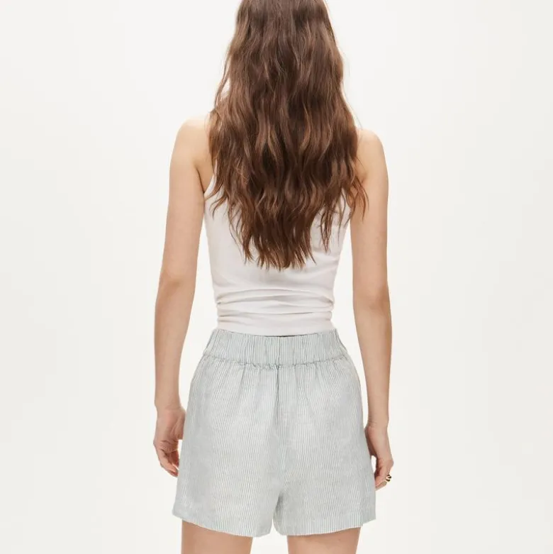 Tropez short in linen stripe