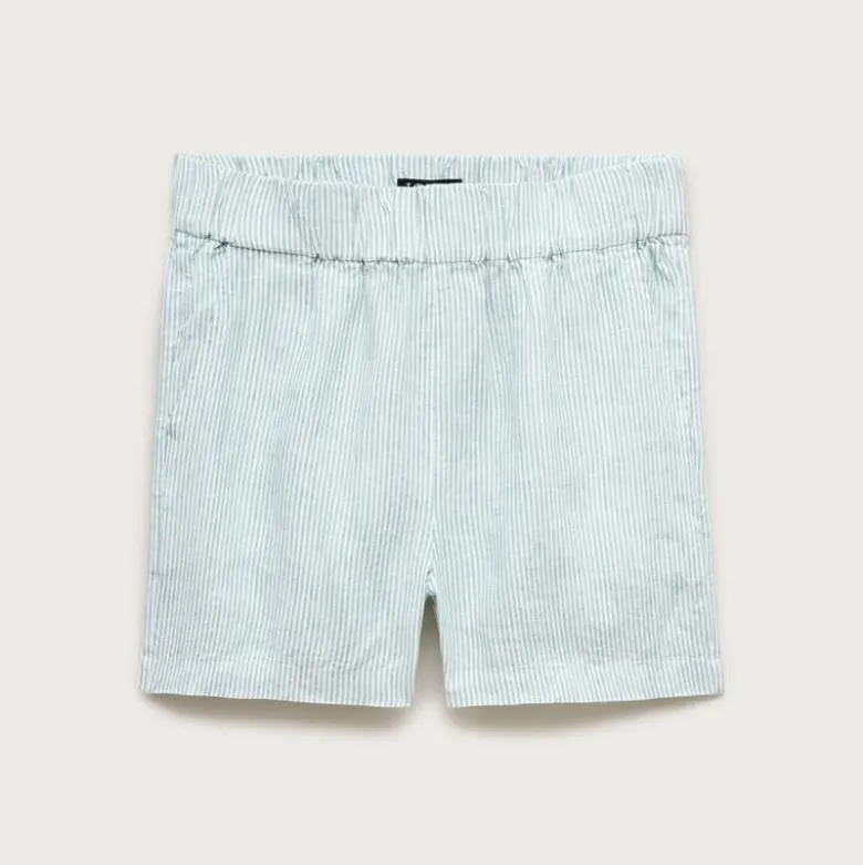 Tropez short in linen stripe