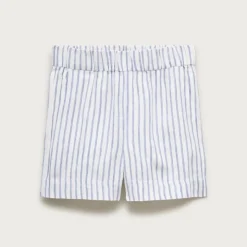 Tropez short in linen stripe