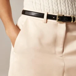 Trouser pencil skirt in duchesse satin