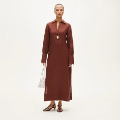 Tunic dress in linen