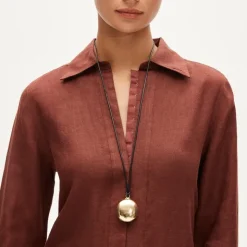 Tunic dress in linen