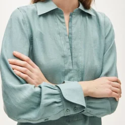 Tunic dress in linen