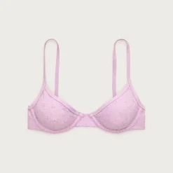 Underwire eyelet bikini top