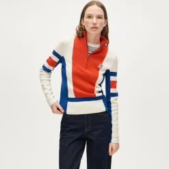 U.S. Ski & Snowboard by J.Crew graphic quarter-zip sweater in vintage wool