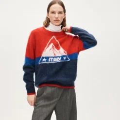 U.S. Ski & Snowboard by J.Crew graphic crewneck sweater in brushed cashmere