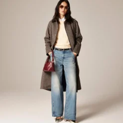 Utility low-rise wide-leg jean