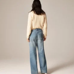 Utility low-rise wide-leg jean