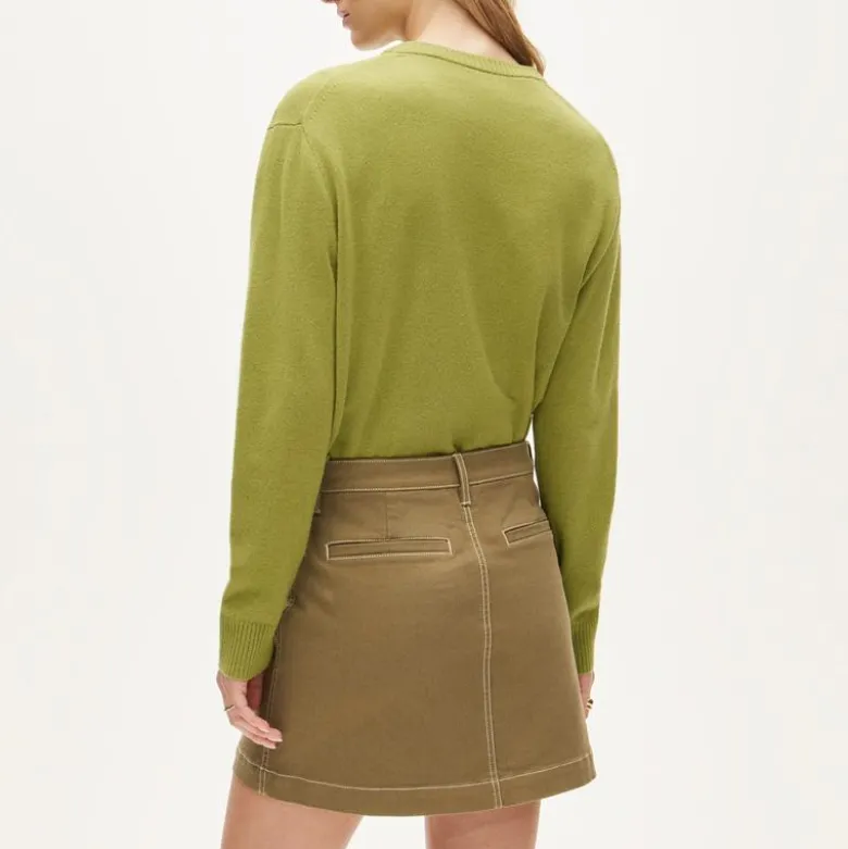Utility-pocket mini skirt