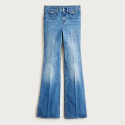 Vintage flare jean with flap pockets