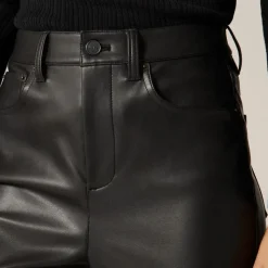 Vintage flare pant in faux leather
