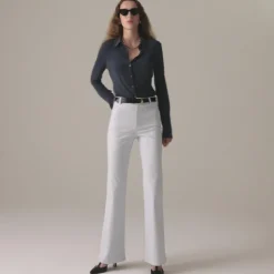 Vintage flare pant in washed twill