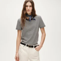 Vintage jersey classic-fit crewneck T-shirt in stripe