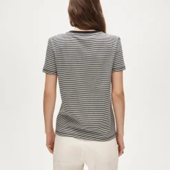 Vintage jersey classic-fit crewneck T-shirt in stripe