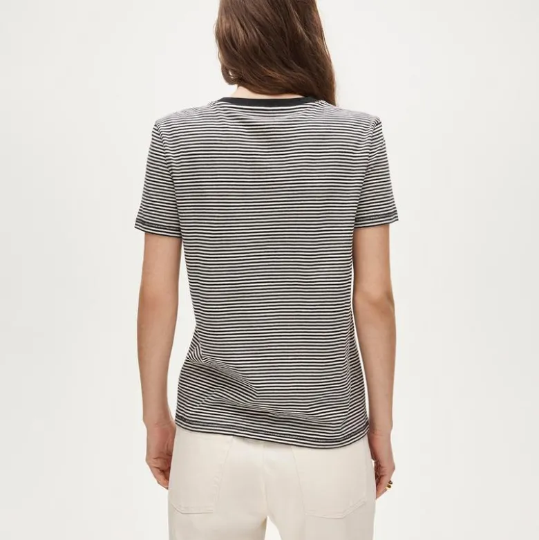 Vintage jersey classic-fit crewneck T-shirt in stripe