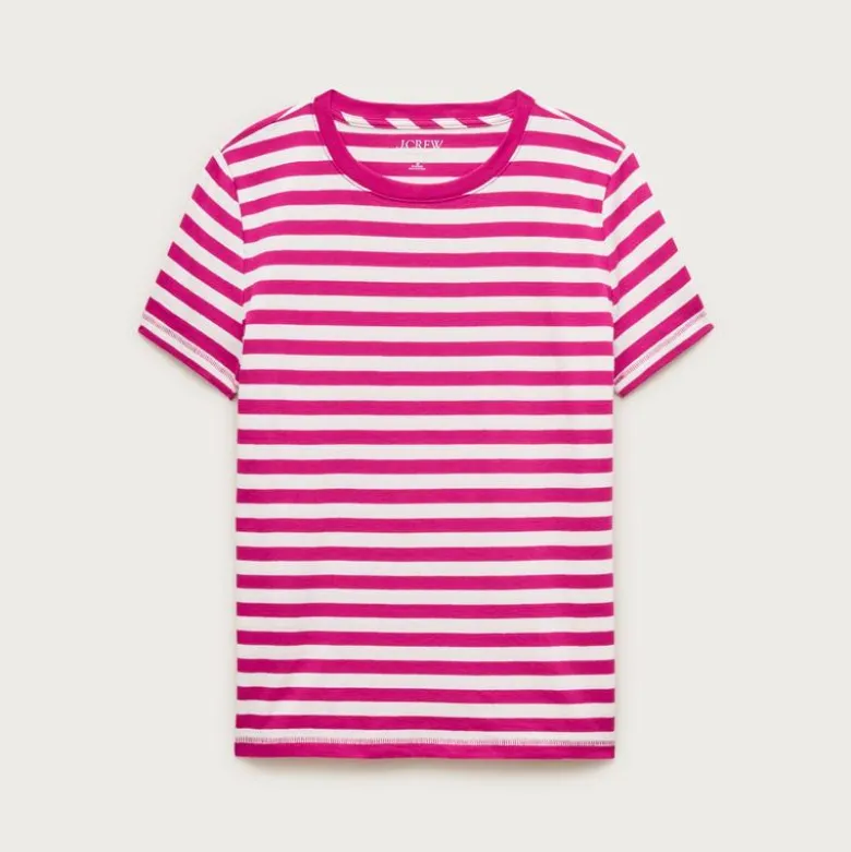 Vintage jersey classic-fit crewneck T-shirt in stripe