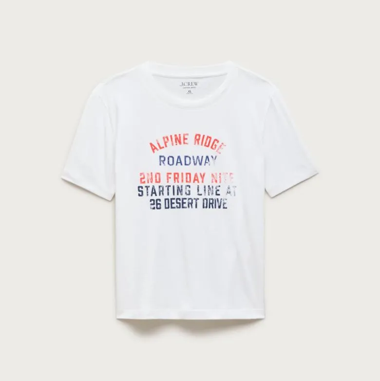 Vintage jersey relaxed-fit "Roadway" graphic T-shirt