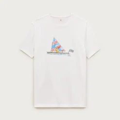 Vintage-wash cotton graphic T-shirt