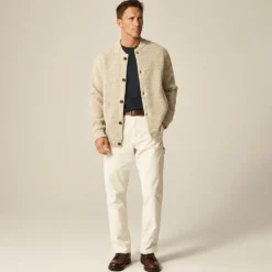 Wallace & Barnes baseball cardigan in English wool
