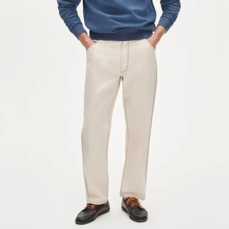 Wallace & Barnes carpenter pant in seeded canvas