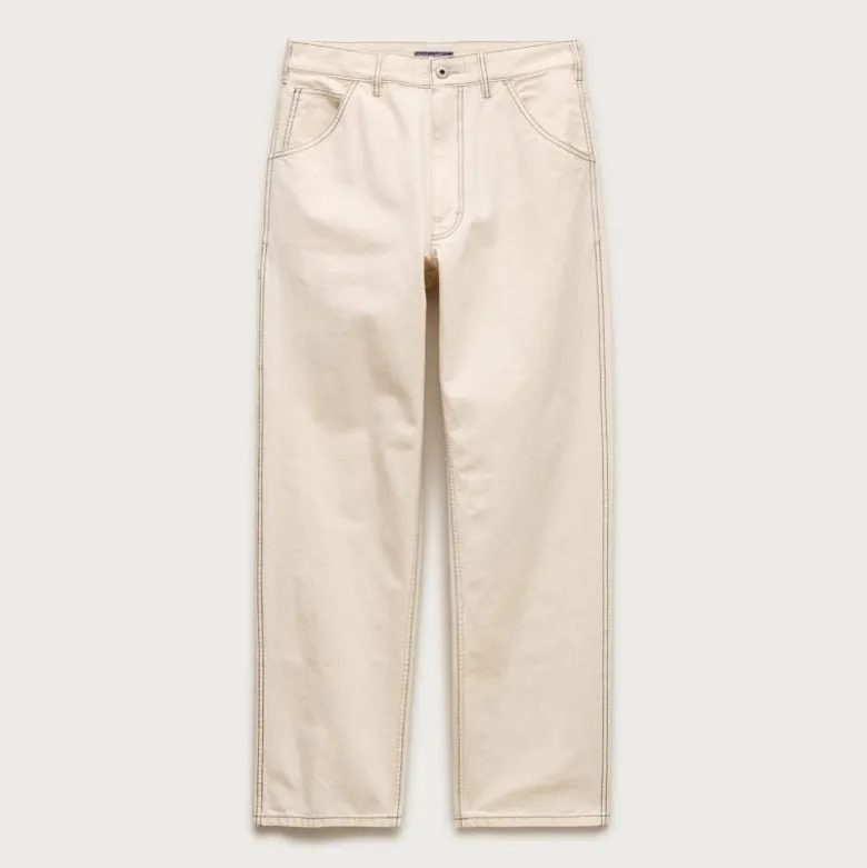 Wallace & Barnes carpenter pant in seeded canvas