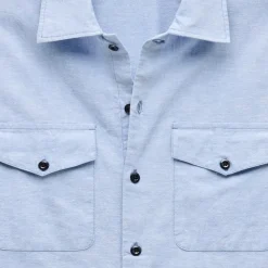 Wallace & Barnes chambray workshirt in hemp-cotton blend