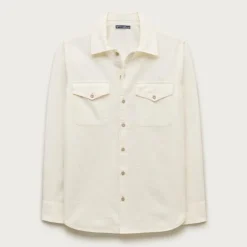 Wallace & Barnes chambray workshirt in hemp-cotton blend