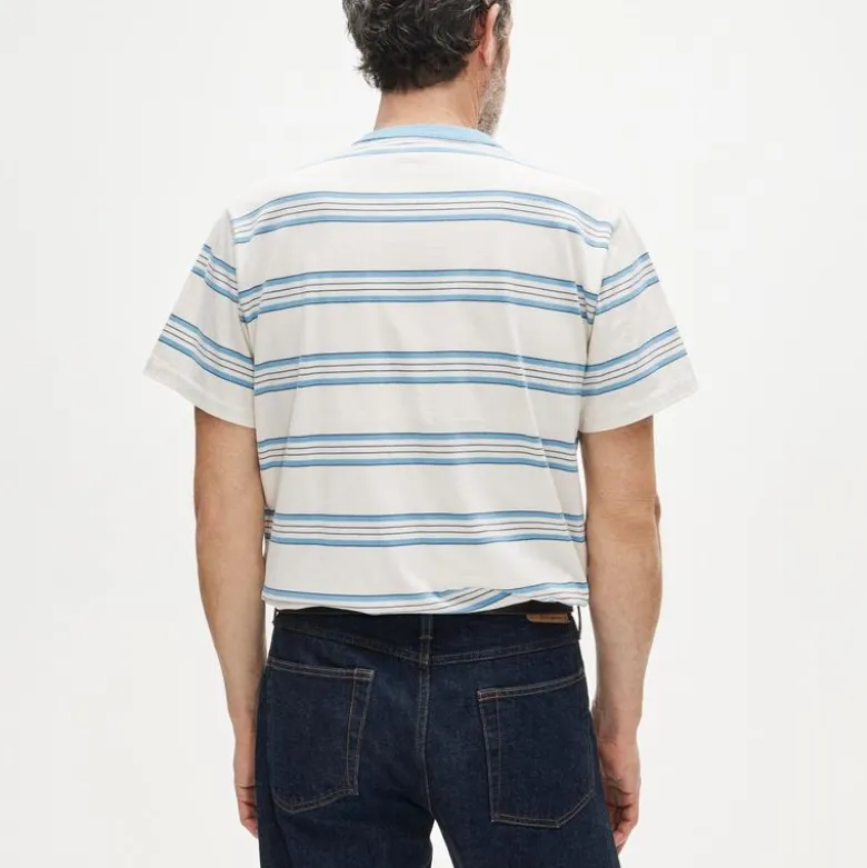 Wallace & Barnes heritage-weight cotton T-shirt in stripe