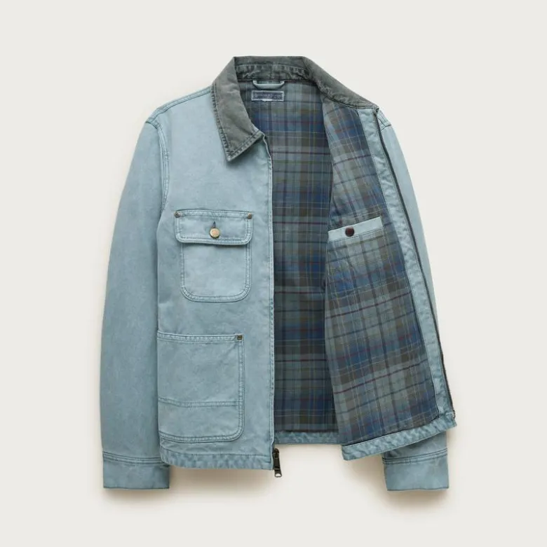 Wallace & Barnes zip-front chore jacket