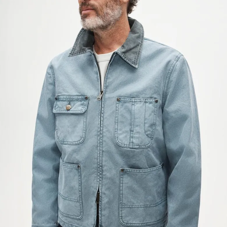Wallace & Barnes zip-front chore jacket