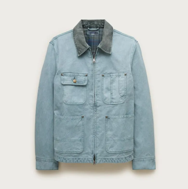 Wallace & Barnes zip-front chore jacket