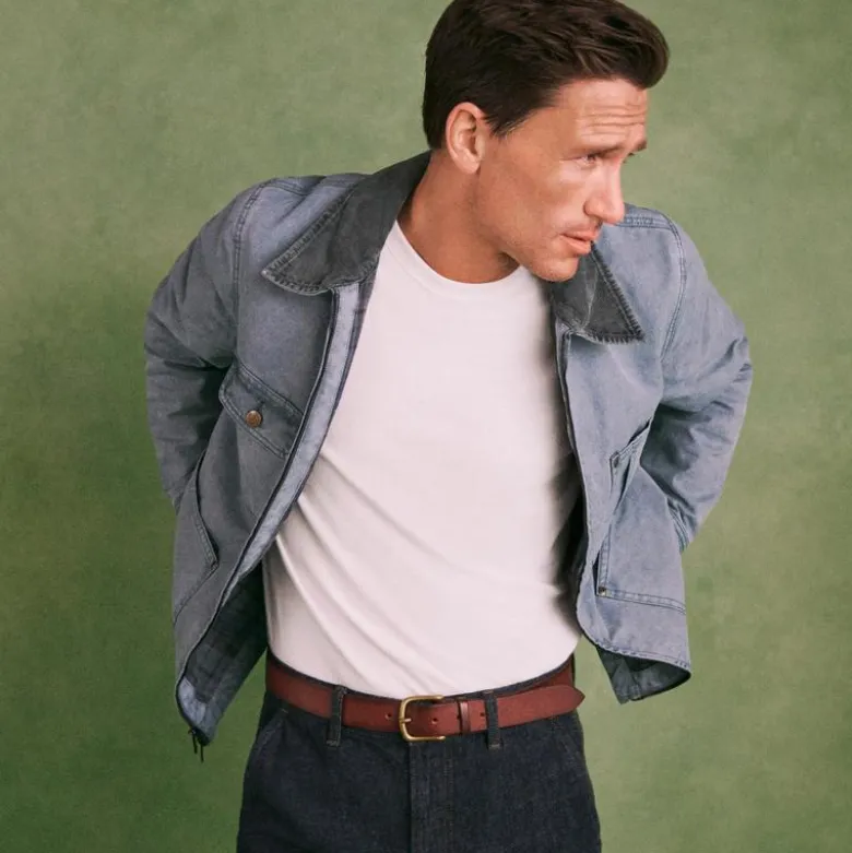 Wallace & Barnes zip-front chore jacket