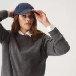 Washed canvas baseball cap