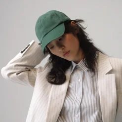 Washed canvas baseball cap