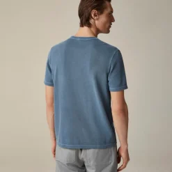Washed piqué pocket T-shirt